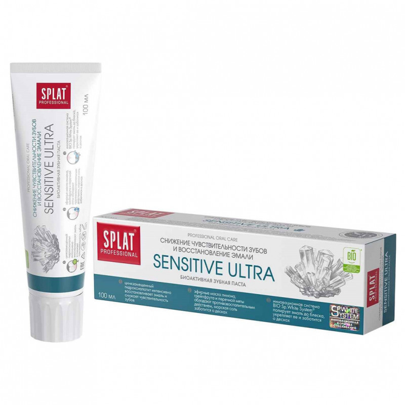Professional Зубная паста Sensitive Ultra 100мл  от Splat + 1