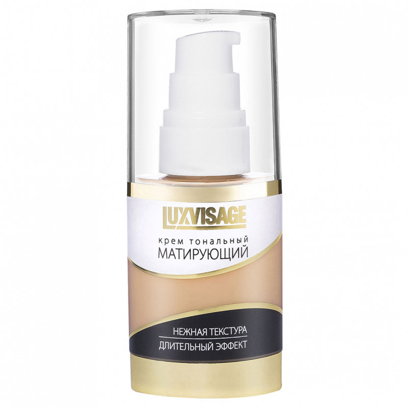 Матирующий Тональный крем, тон 02 светлый беж от LuxVisage + 1
