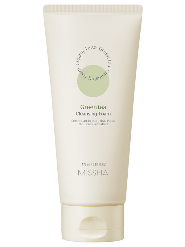 Пенка для умывания с зеленым чаем Creamy Latte 172мл от Missha + 1