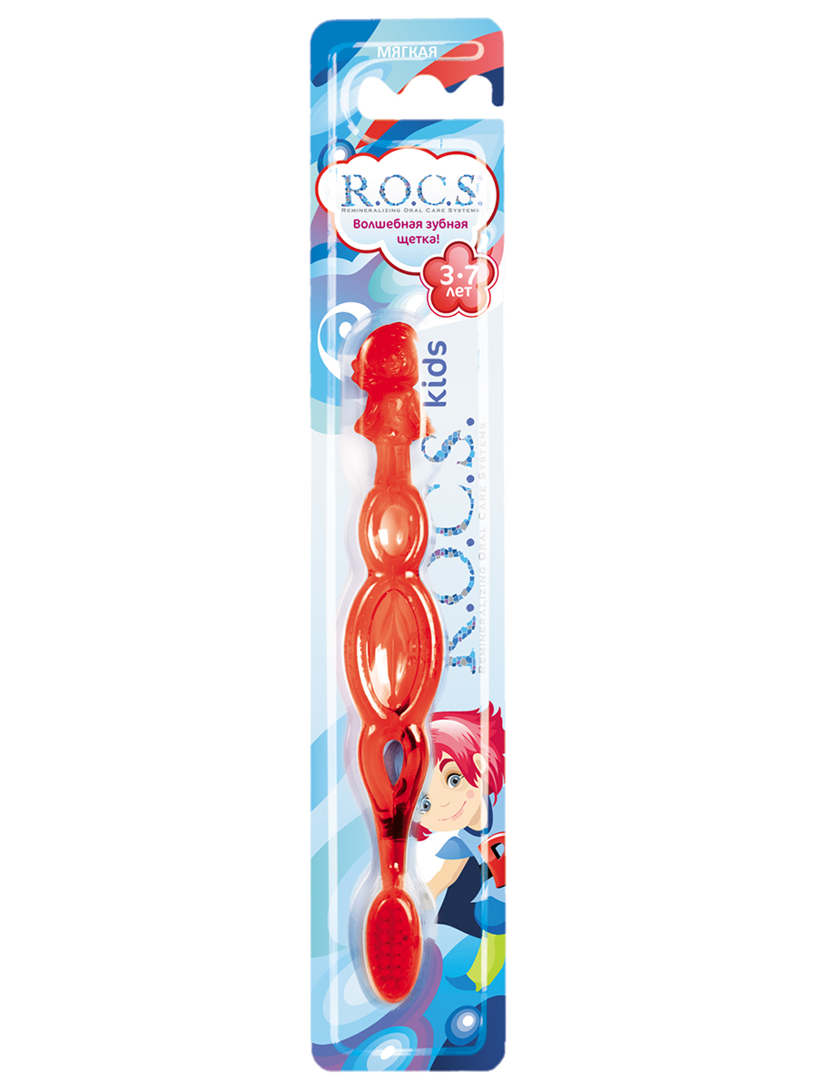 Kids Зубная щетка для детей 3-7лет мягкая 1шт от R.O.C.S. + 10