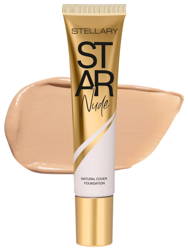 Выравнивающий Тональный крем Star Nude Foundation, тон 02 светло-персиковый от Stellary + 1