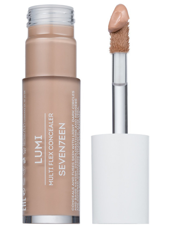 Консилер увлажняющий сияющий Lumi Multi Flex, тон 04 натуральный бежевый от Seventeen + 1