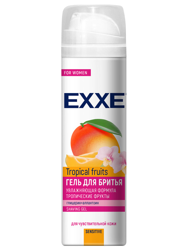 Гель для бритья Sensitive Tropical Fruits 200мл от EXXE + 1