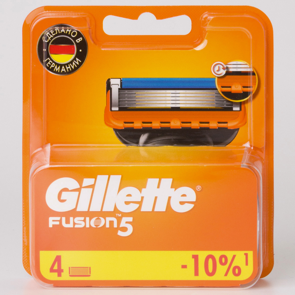 Сменные кассеты Fusion5 4шт от Gillette + 2