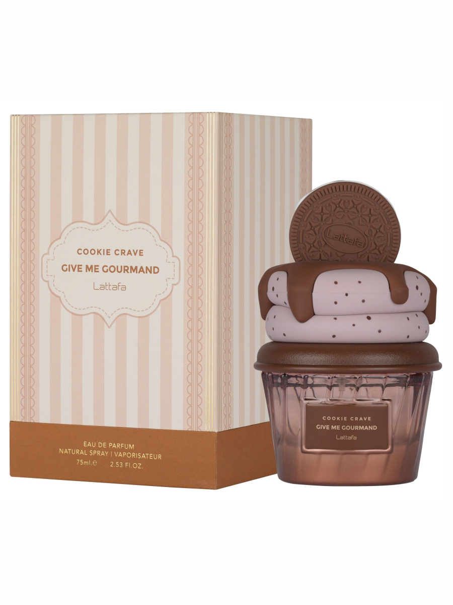 Парфюмерная вода женская Give Me Gourmand Cookie Crave 75мл от Lattafa + 2