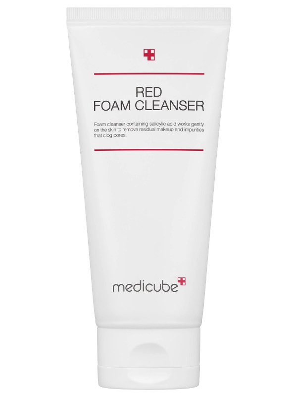 Пенка для умывания с салициловой кислотой Red Foam Cleanser 120мл от Medicube + 1