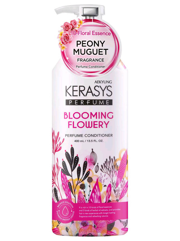 Кондиционер для волос парфюмированный Blooming Flowery 400мл от Kerasys + 1