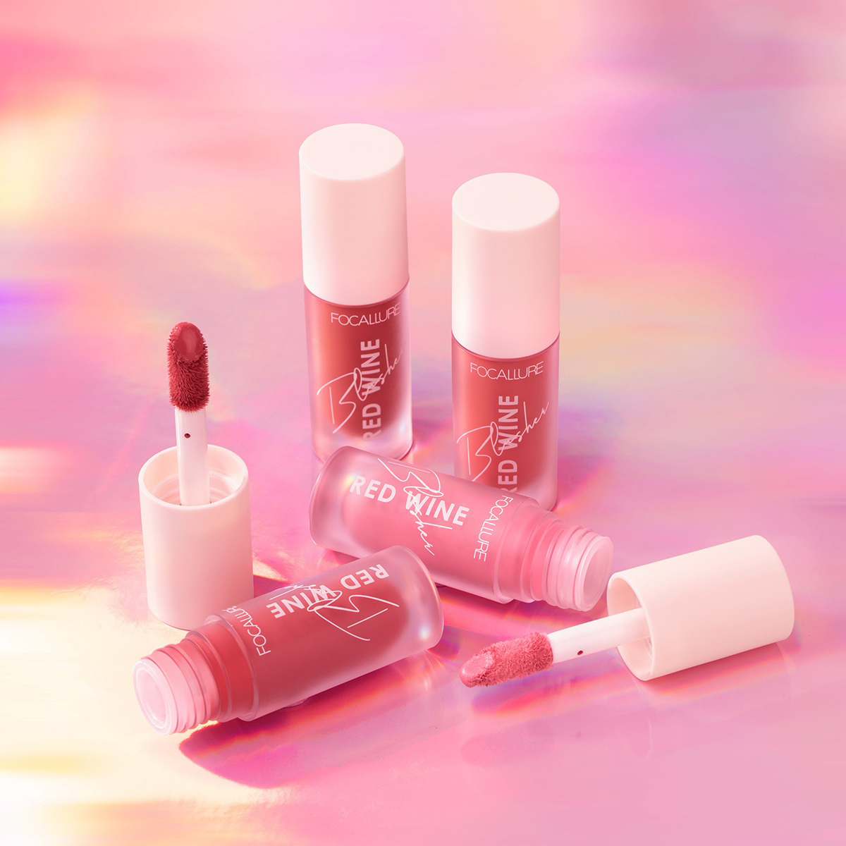 Румяна жидкие Hangover Red Wine Blusher, тон B01 tequila от Focallure + 4