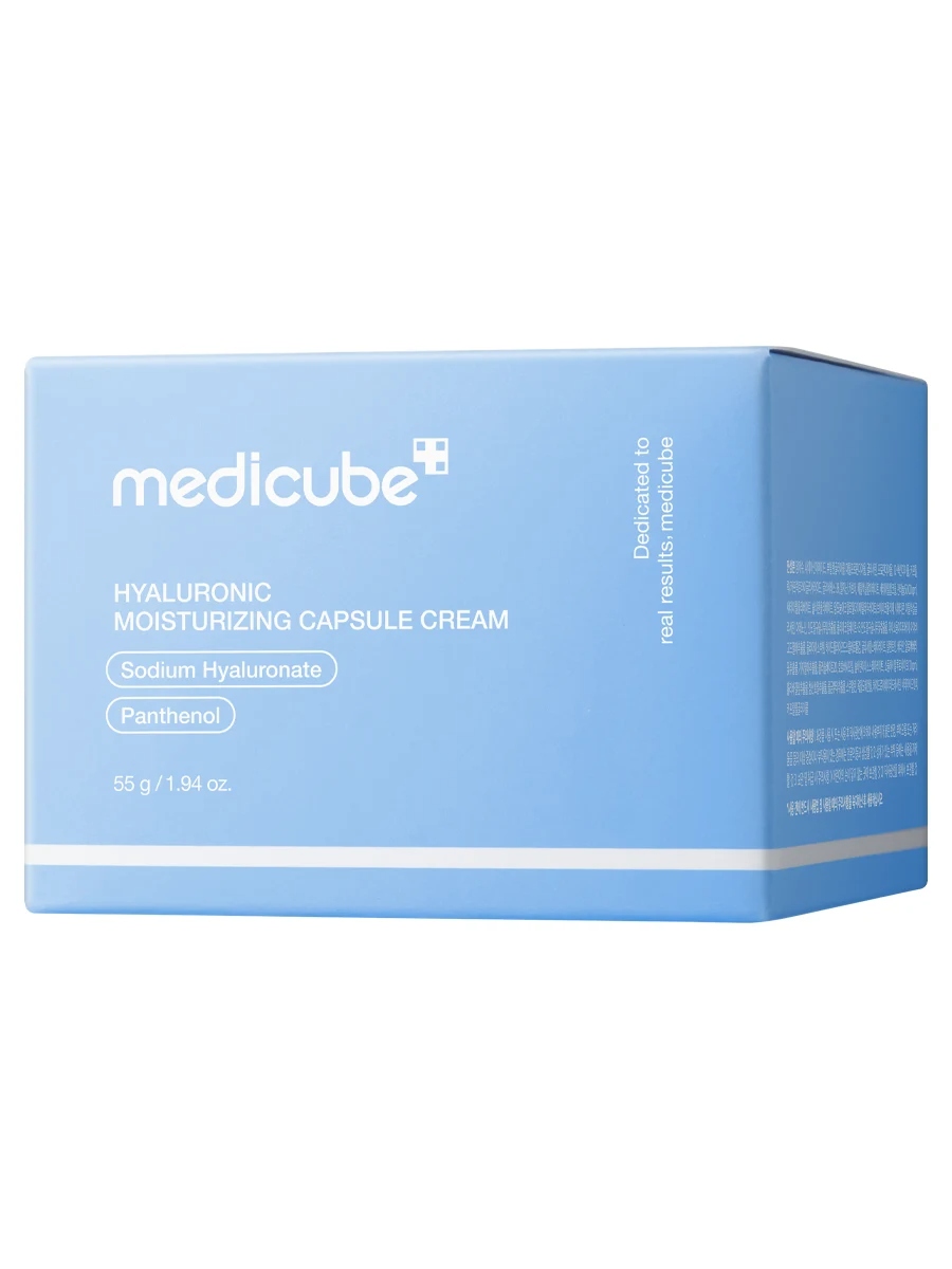 Крем увлажняющий капсульный с пантенолом Hyaluronic Moisturizing Capsule Cream 55мл от Medicube + 3