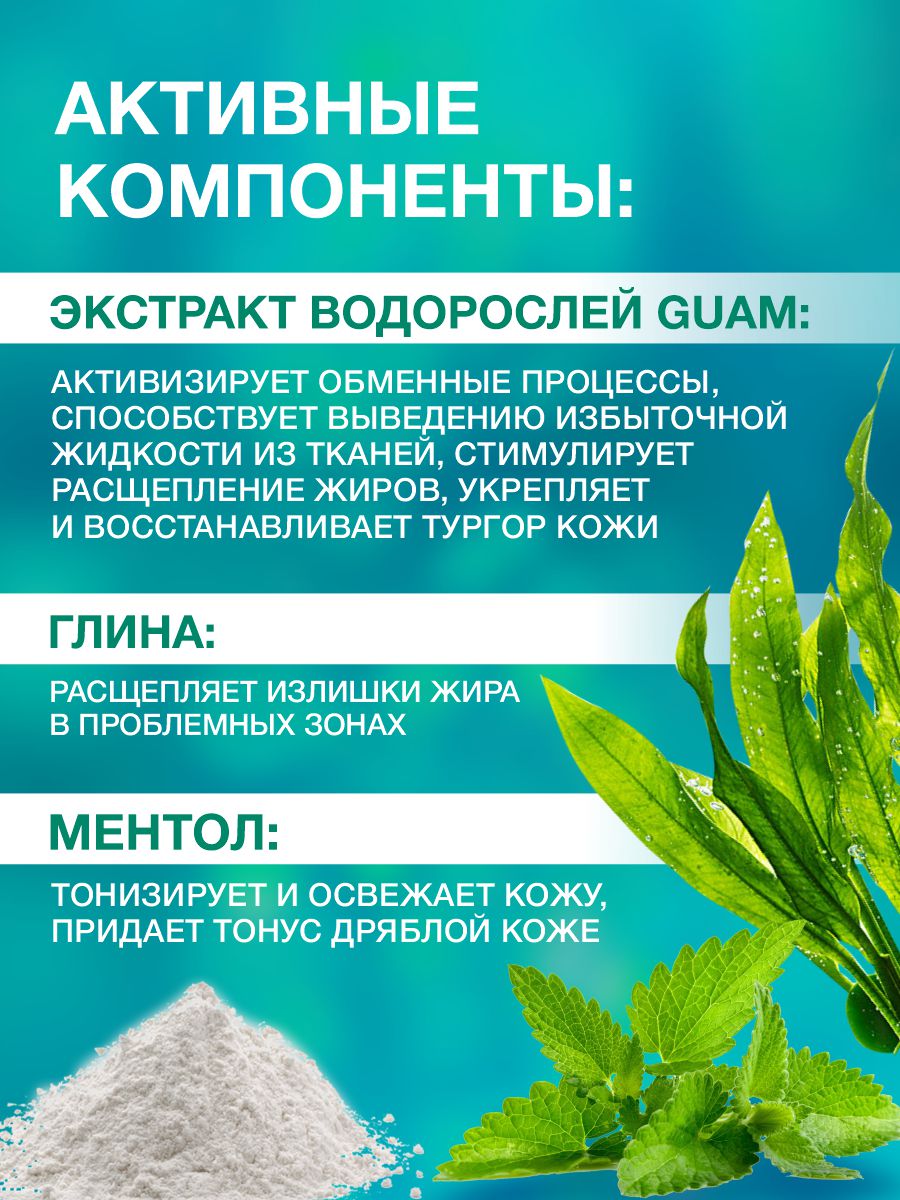 Fangocrema Крем антицеллюлитный с освежающим эффектом на основе грязи 250мл от Guam + 4