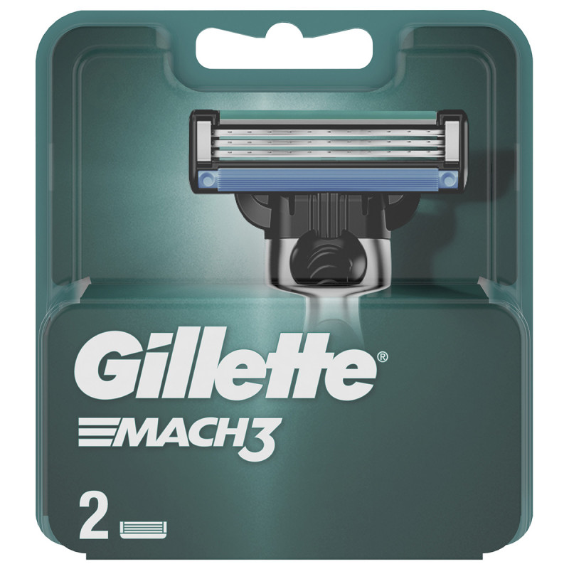 Сменные кассеты Mach3 2шт от Gillette + 1