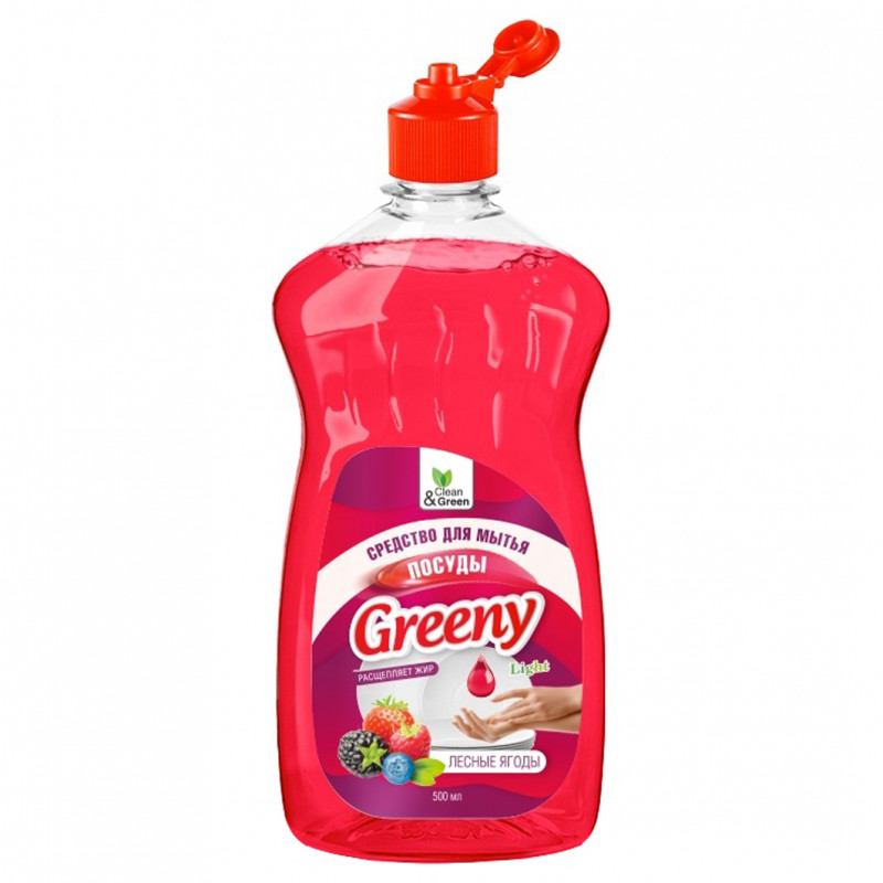 Greeny Light Средство для мытья посуды Лесные ягоды 500мл от Clean&Green + 1
