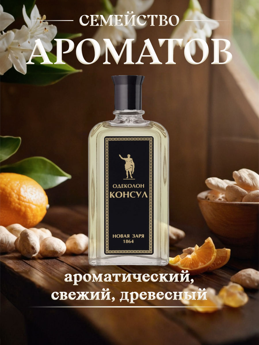 Одеколон Консул 85мл без футляра от Новая заря + 3