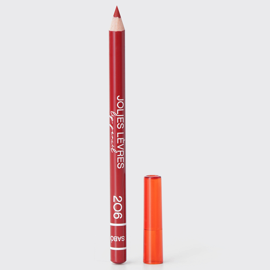 Карандаш для губ Jolies Levres, тон 206 красный холодный от Vivienne Sabo + 3