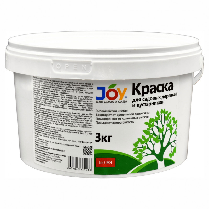 Краска для садовых деревьев 3кг от Joy + 1