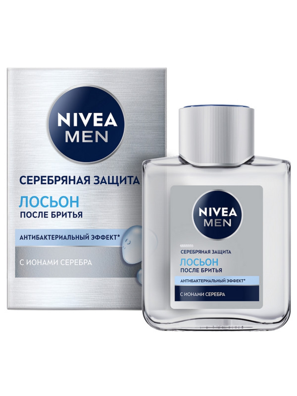 Men Лосьон после бритья Серебряная защита 100мл  от Nivea + 1