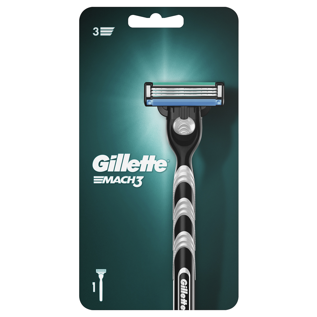 Станок для бритья Mach3 + 1 кассета от Gillette + 2