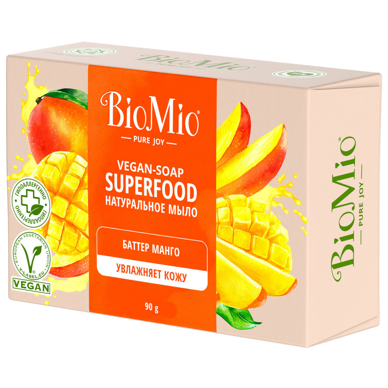 Bio-Soap Туалетное мыло с баттером Манго 90г от BioMio + 1