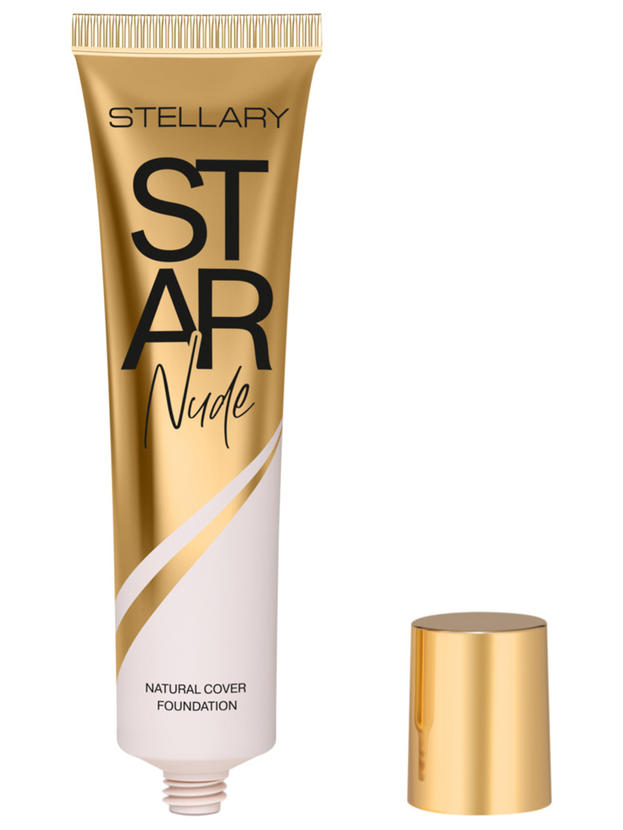 Выравнивающий Тональный крем Star Nude Foundation, тон 02 светло-персиковый от Stellary + 10