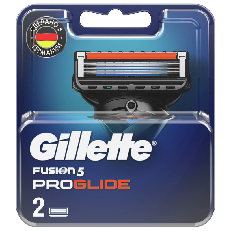 Сменные кассеты Fusion Proglide 2шт от Gillette + 1