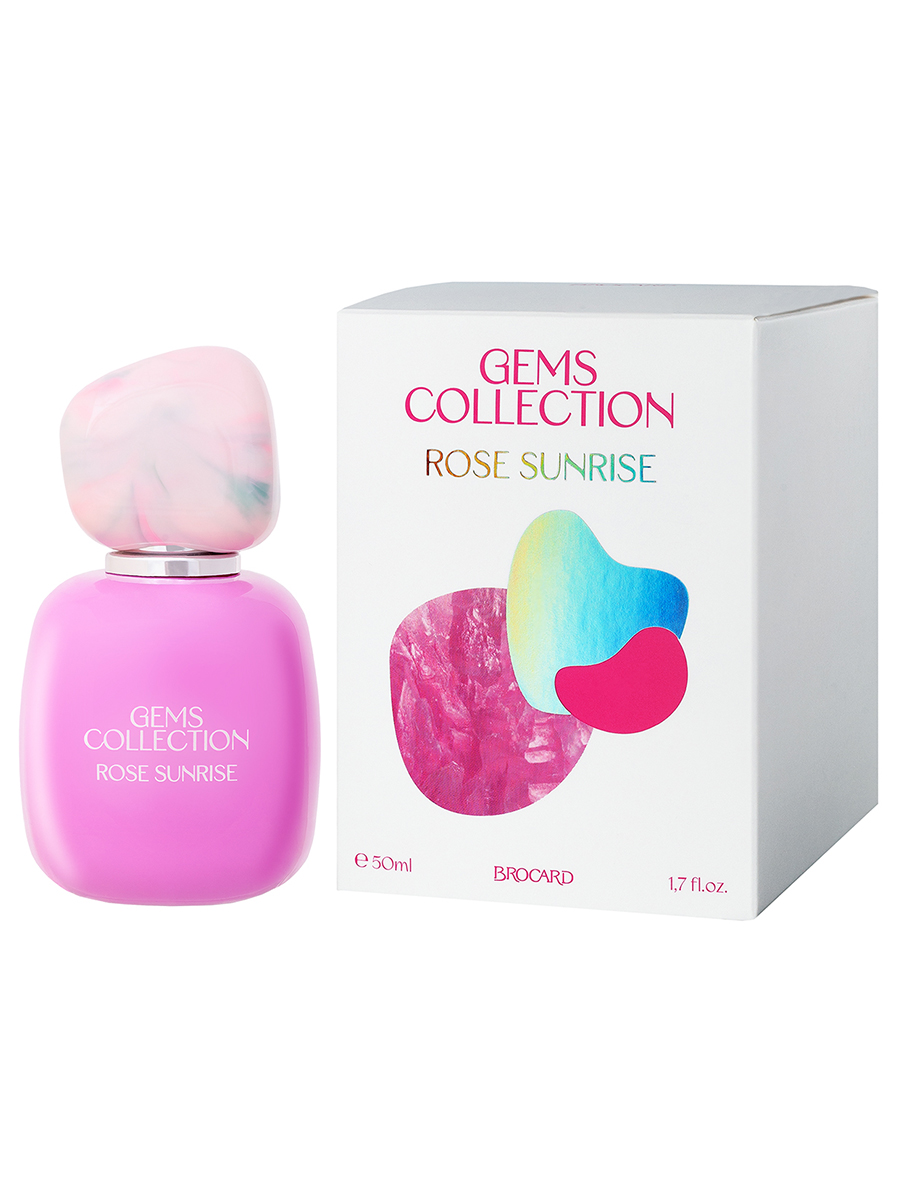 Туалетная вода женская Gems Collection Rose Sunrise 50мл от Brocard + 2