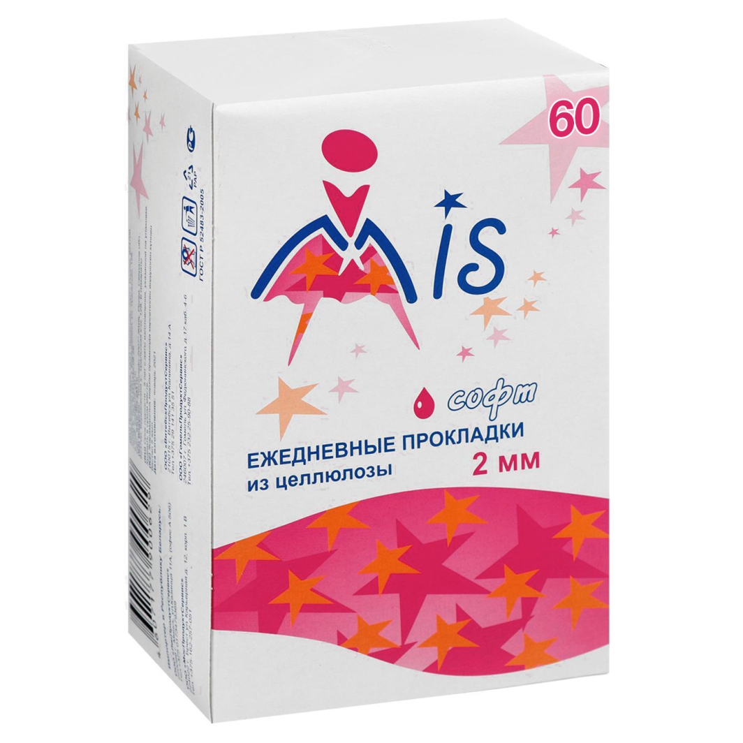 Прокладки ежедневные софт 60шт от Mis + 2