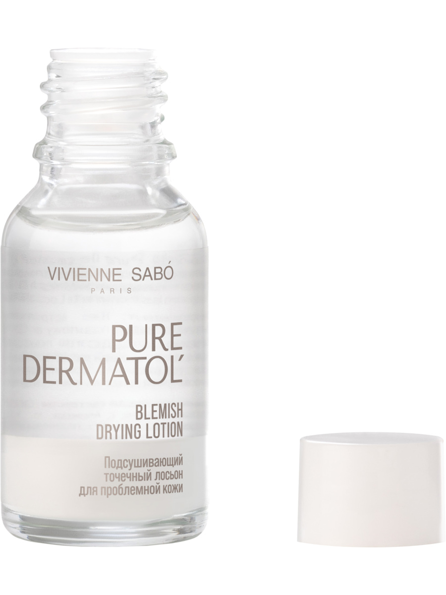 Pure Dermatol' Подсушивающий точечный Лосьон для проблемной кожи 15мл от Vivienne Sabo + 2