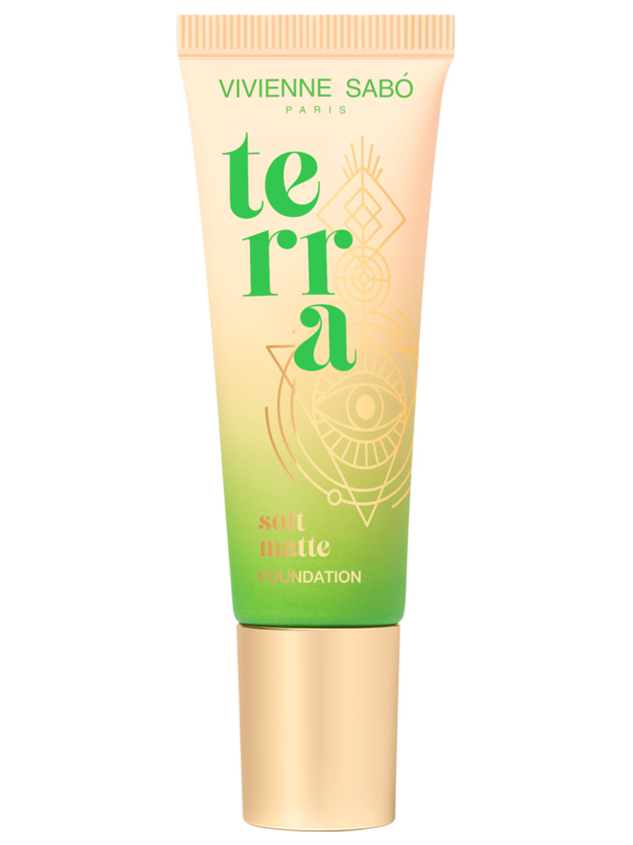Матовый Тональный крем Terra, тон 01 светло-бежевый от Vivienne Sabo + 3