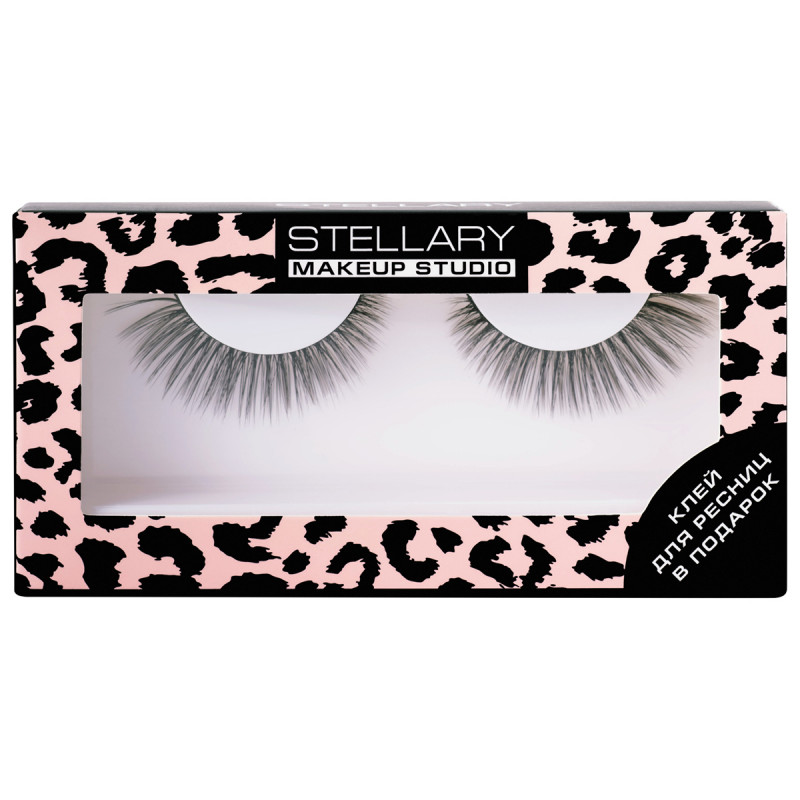 Накладные ресницы с клеем False Eyelashes with Glue Supermodel от Stellary + 1