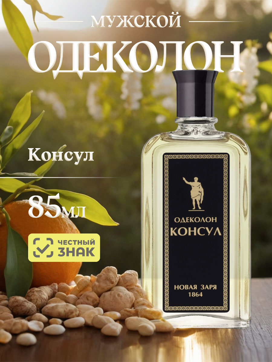 Одеколон Консул 85мл без футляра от Новая заря + 2