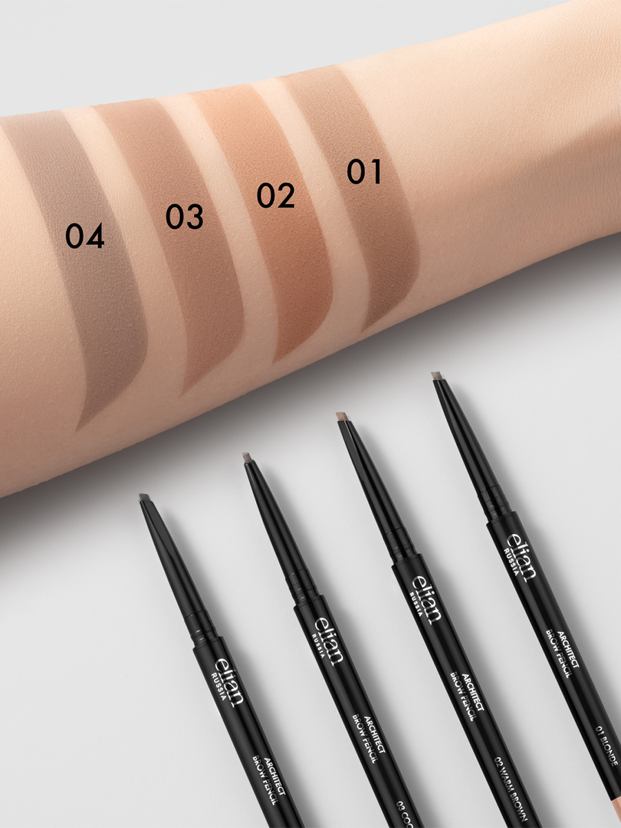 Карандаш для бровей Architect Brow Pencil, тон 01 blonde от Elian Russia + 4