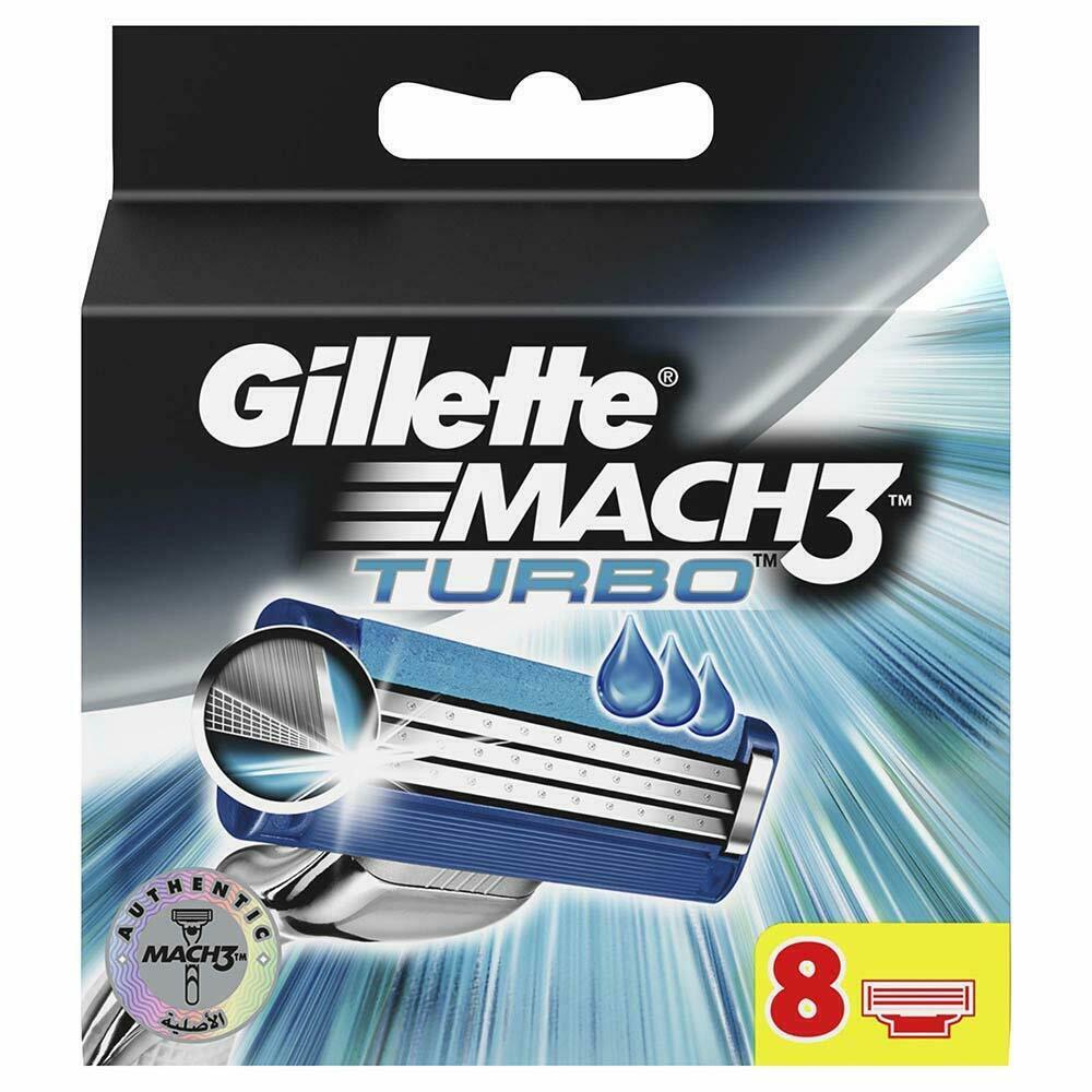 Сменные кассеты Mach3 Turbo 8 шт от Gillette + 2