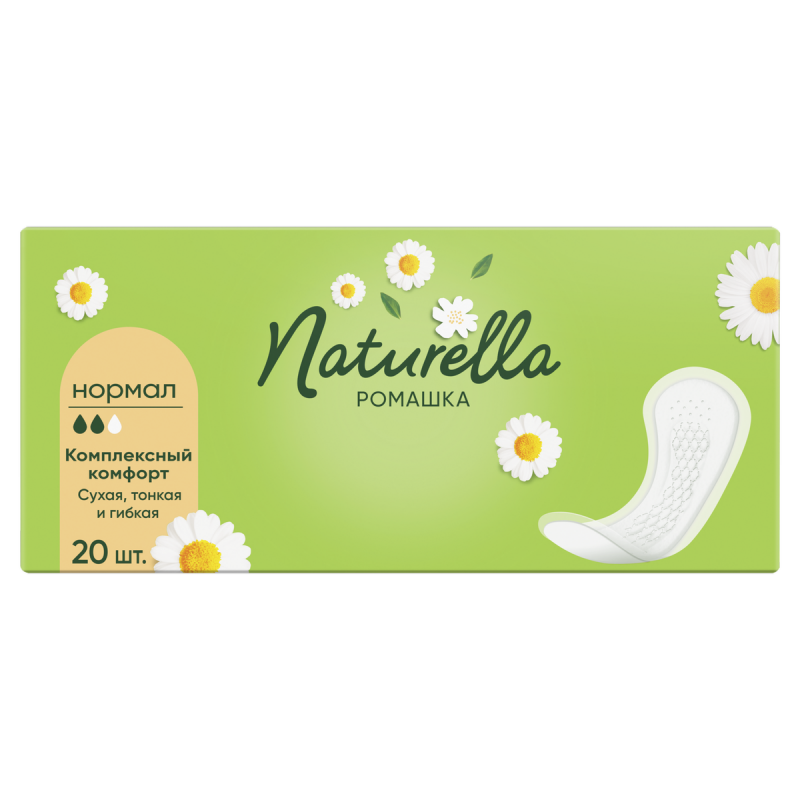 Прокладки ежедневные Camomile Normal 20шт от Naturella + 1