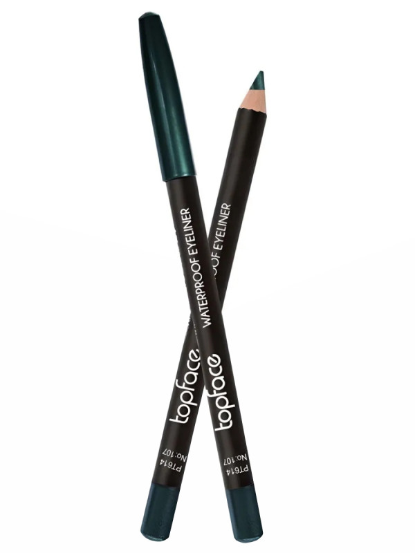 Карандаш для глаз водостойкий Waterproof Eyeliner, тон 107 Emerald Green от TopFace + 1
