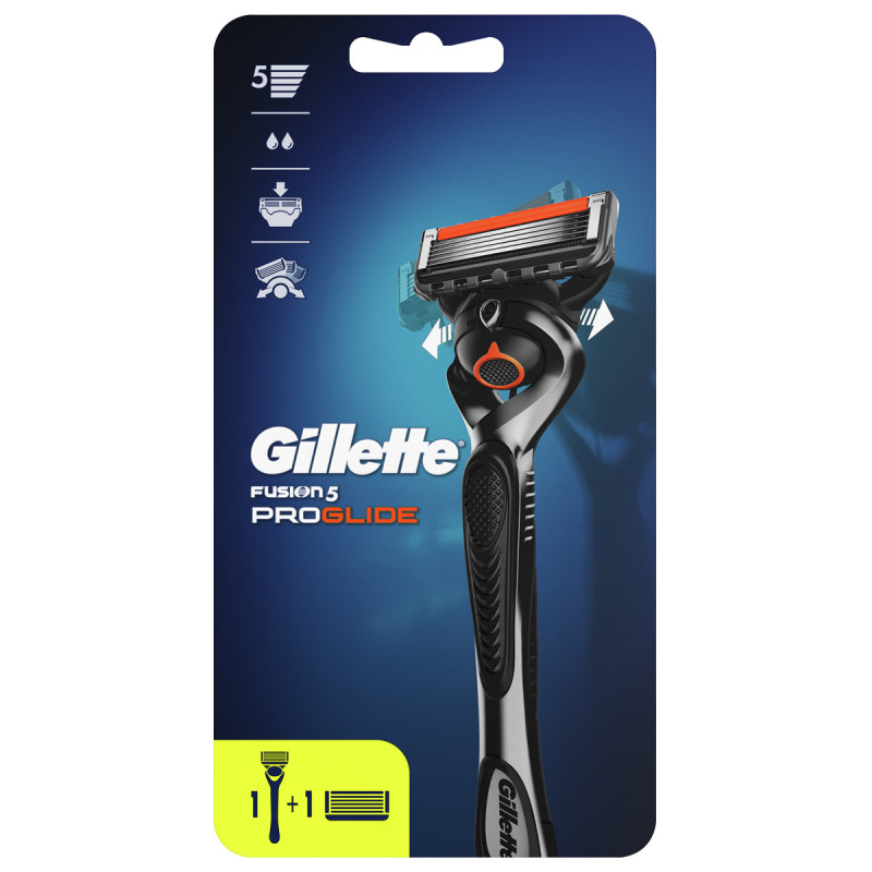Станок для бритья Fusion Proglide Flexball + 2кассеты от Gillette + 1
