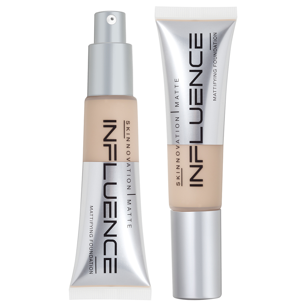 Тональная основа матирующая Skinnovation Matte, тон 02 светло-бежевый от Influence Beauty + 2
