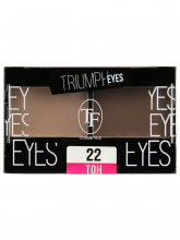 Тени для век двухцветные Triumph Eyes, тон 22 Бежевый и Ореховый