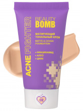Тональный крем Matte & Cover Foundation Acne Fighter, тон 02 теплый бежевый