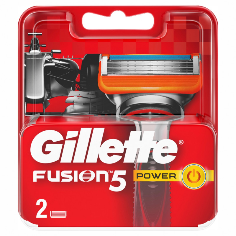 Сменные кассеты Fusion5 Power 2шт от Gillette + 1