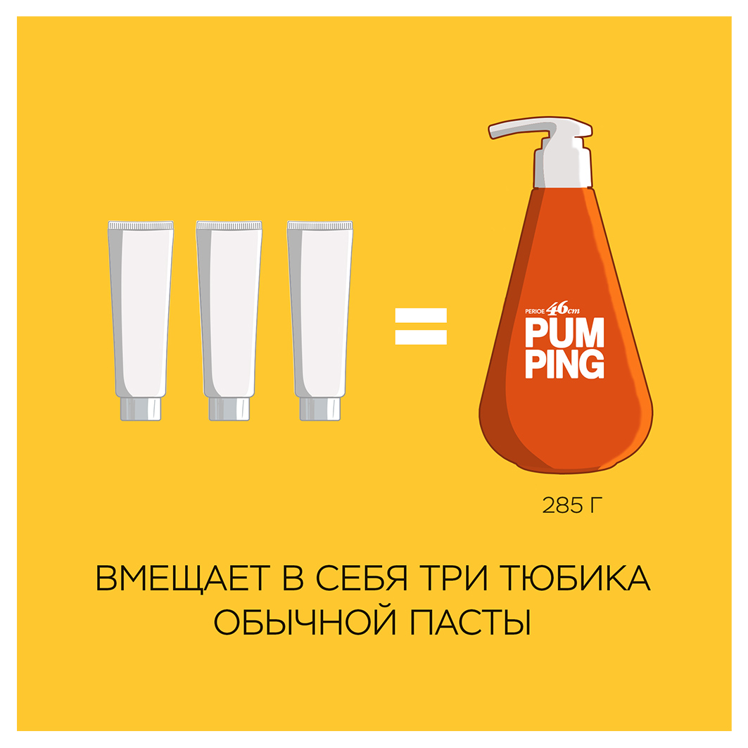 Зубная паста Pumping Toothpaste Whitening отбеливающая 285г от Perioe + 4