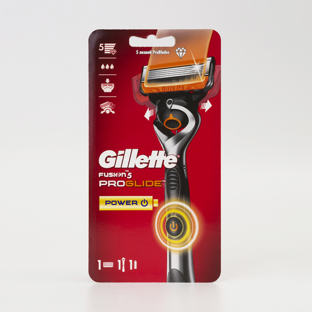 Станок для бритья Fusion Proglide Power Flexball + 1 кассета от Gillette + 3
