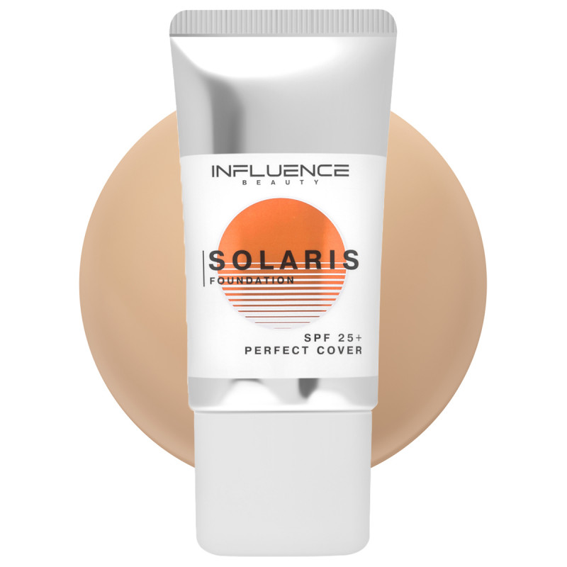 Тональная основа Solaris SPF25, тон 03 medium / бежевый от Influence Beauty + 1