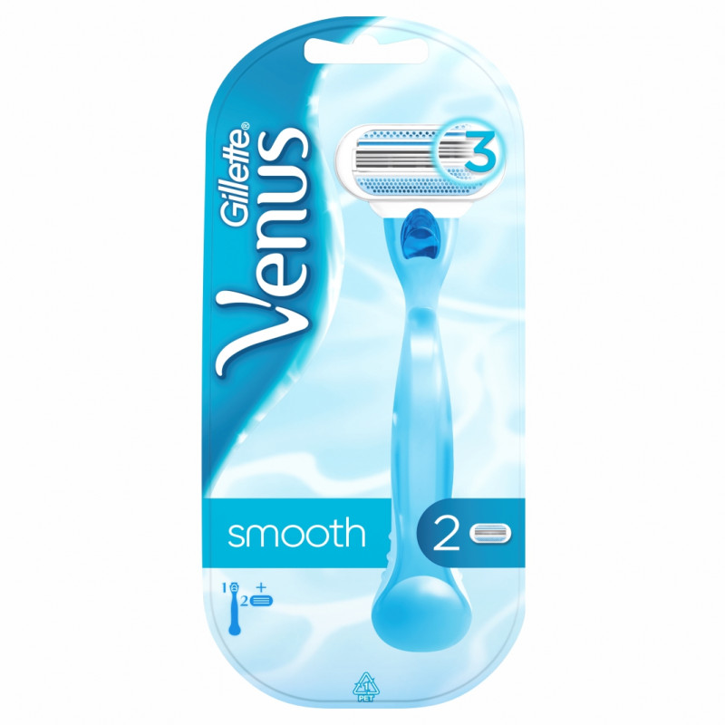 Станок для бритья Venus Smooth + 2 кассеты от Gillette + 1