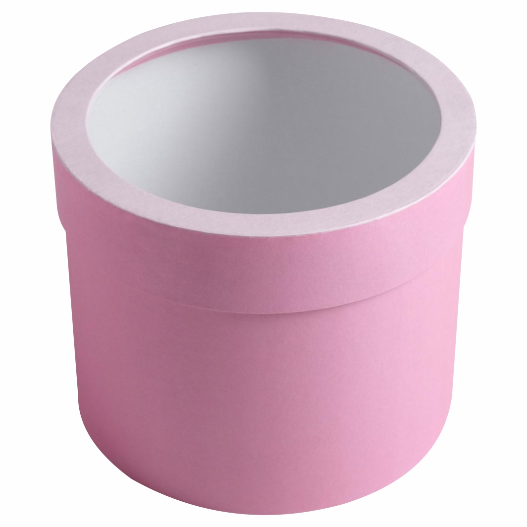 Коробка с PVC-окном «Розовая» 1шт от Дарите Счастье + 4