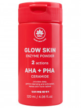 Энзимная пудра для умывания Glow Skin с AHA и PHA кислотами 120мл
