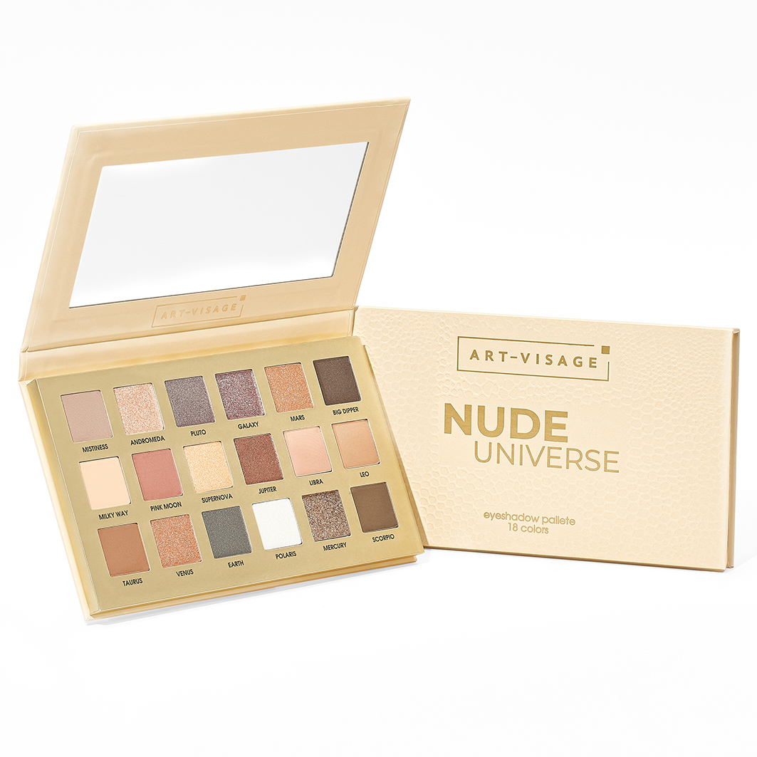 Палетка теней для век Nude Universe от Art-Visage  + 3
