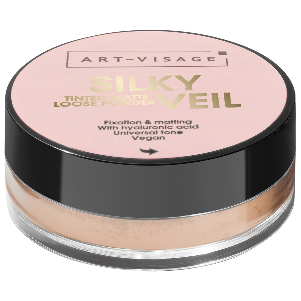 Пудра рассыпчатая Silky Veil, тон 302 матирующая телесная от Art-Visage  + 2