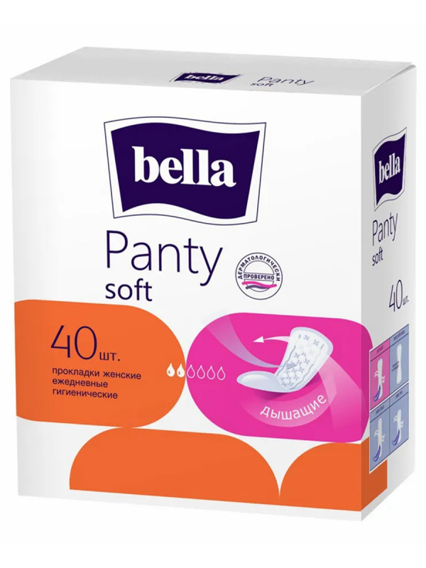 Прокладки ежедневные Panty Soft 40шт от Bella + 1