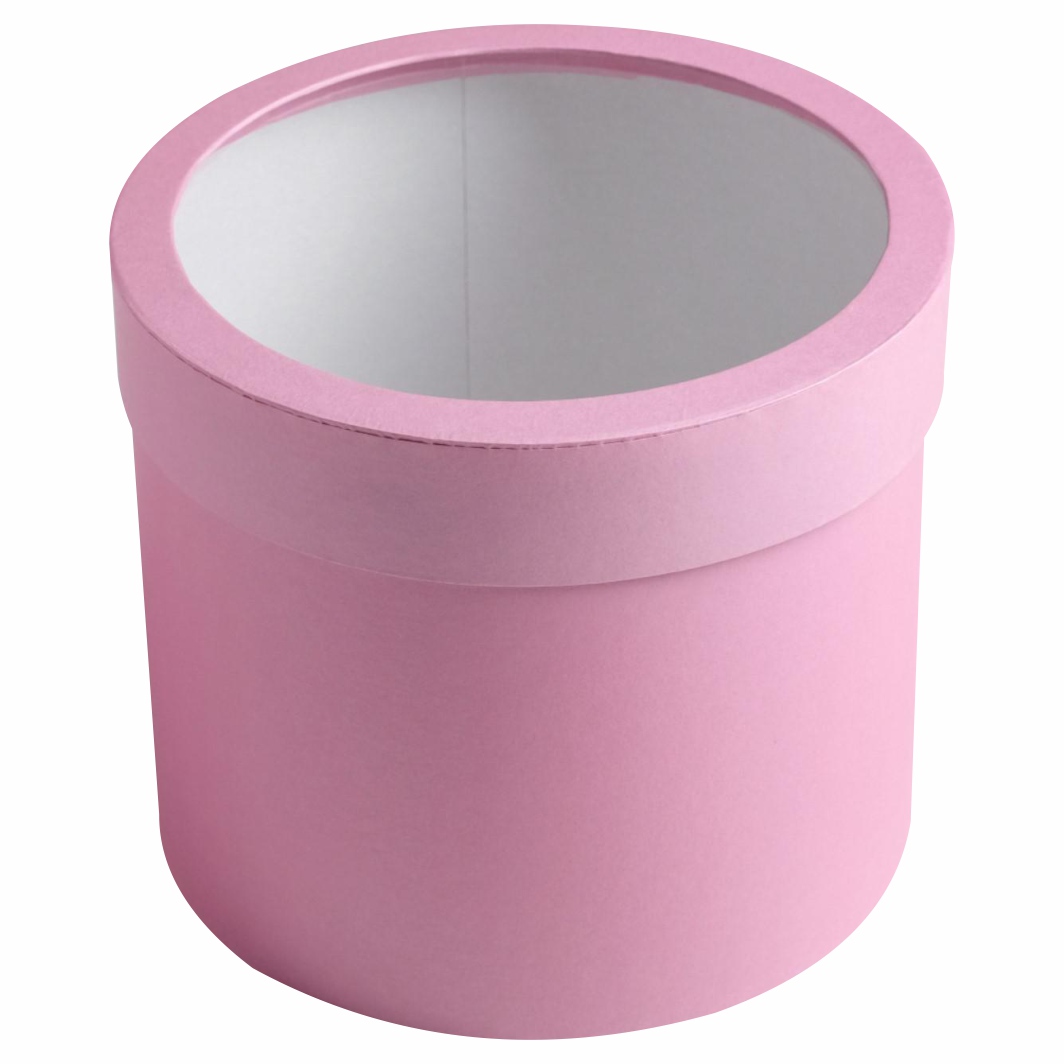 Коробка с PVC-окном «Розовая» 1шт от Дарите Счастье + 2