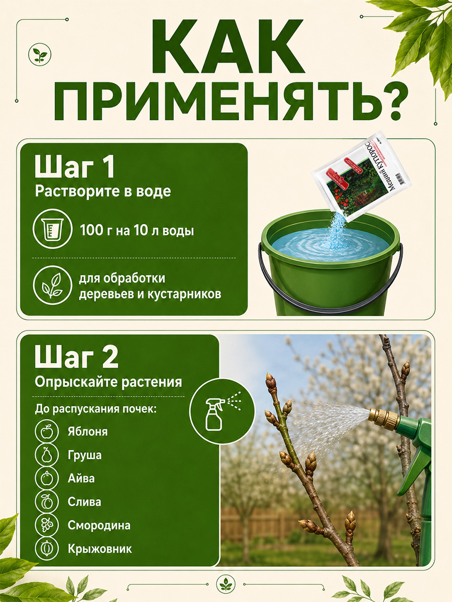 Медный купорос 100г от МосАгро + 7